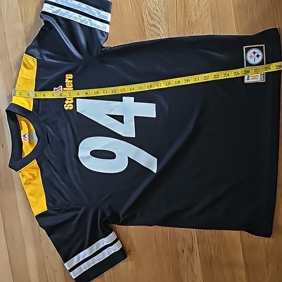 Pittsburgh Steelers Majestic #94 Lawrence Timmons AFC North Jersey Men's Medium - Picture 7 of 10